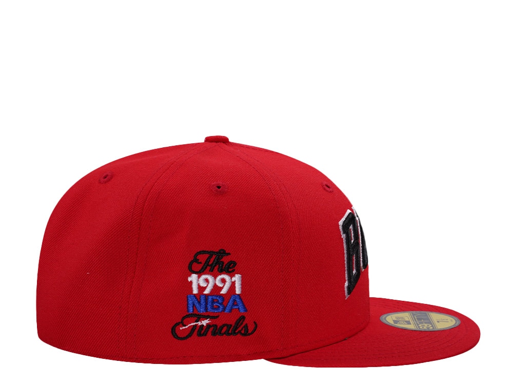 New Era Chicago Bulls NBA Finals 1991 Red Prime Edition 59Fifty Fitted Gorra