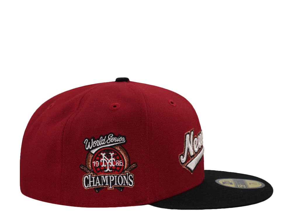 New Era New York Mets World Series 1986 Red Two Tone Edition 59Fifty Fitted Gorra