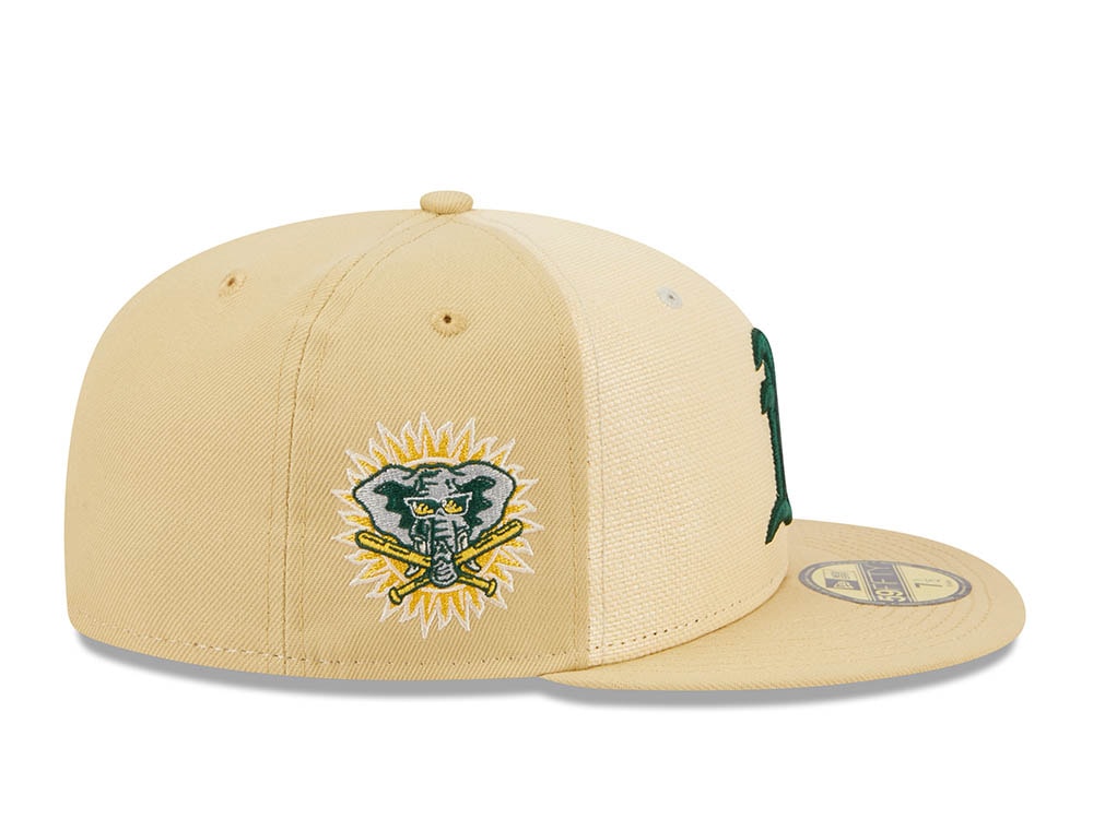 New Era Oakland Athletics Raffia Front Vegas Gold Edition 59Fifty Fitted Gorra