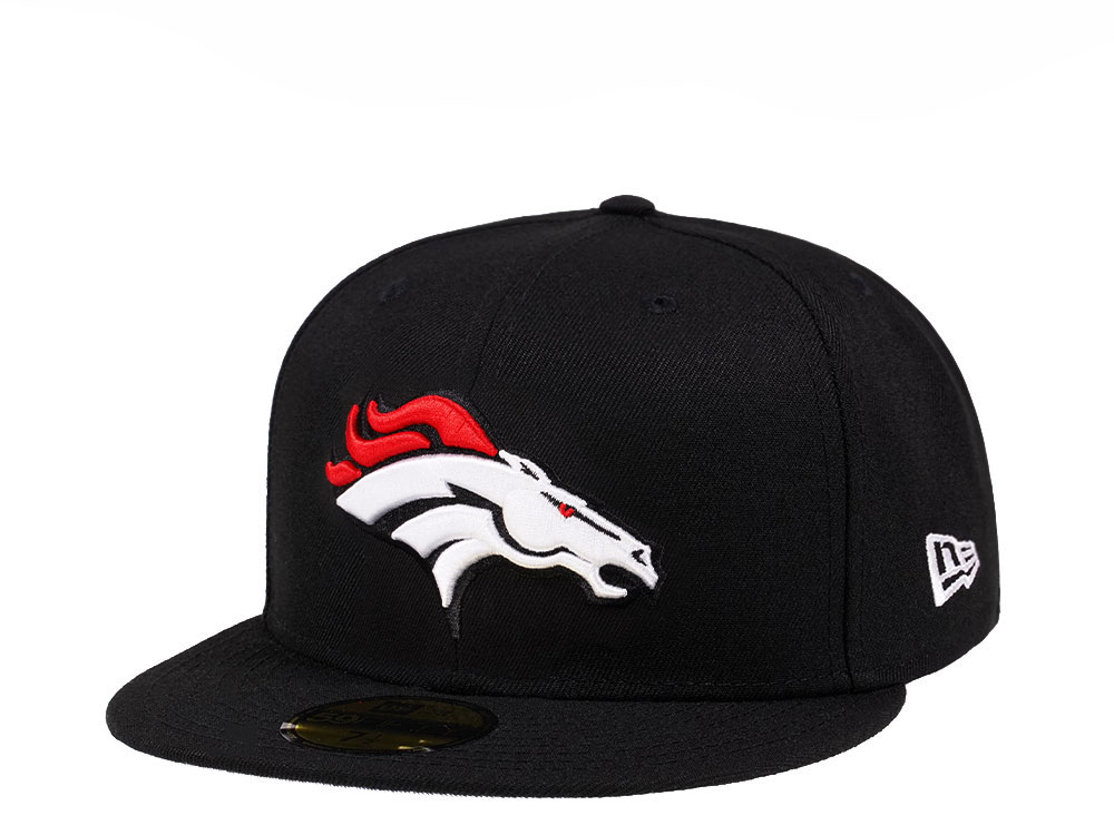 New Era Denver Broncos Black Crimson Collection 59Fifty Fitted Gorra