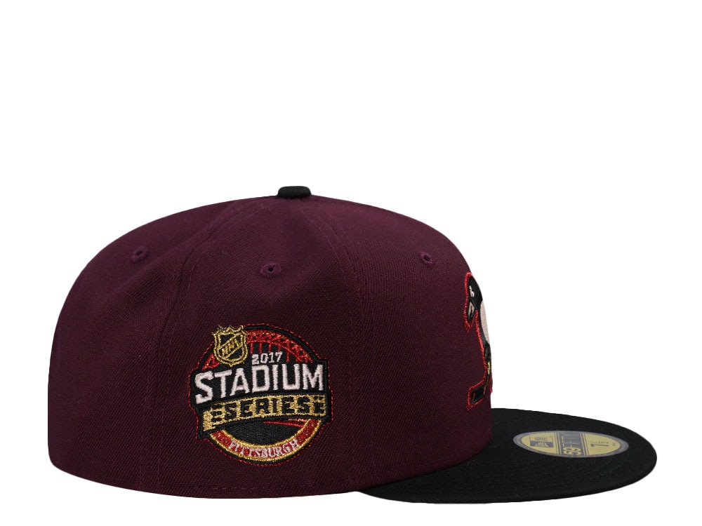 New Era Pittsburgh Penguins Stadium Series 2017 Maroon Two Tone Edition 59Fifty Fitted Gorra