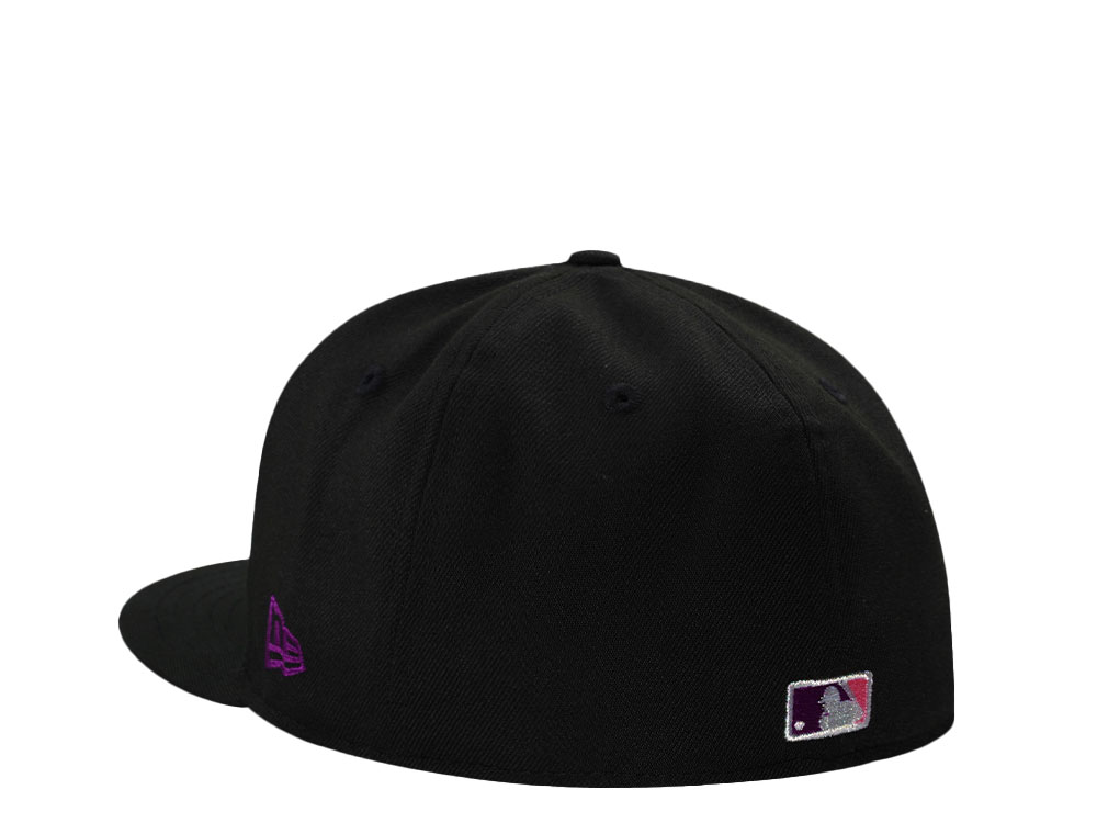 New Era Texas Rangers Final Season Magenta Black Prime Edition 59Fifty Fitted Gorra
