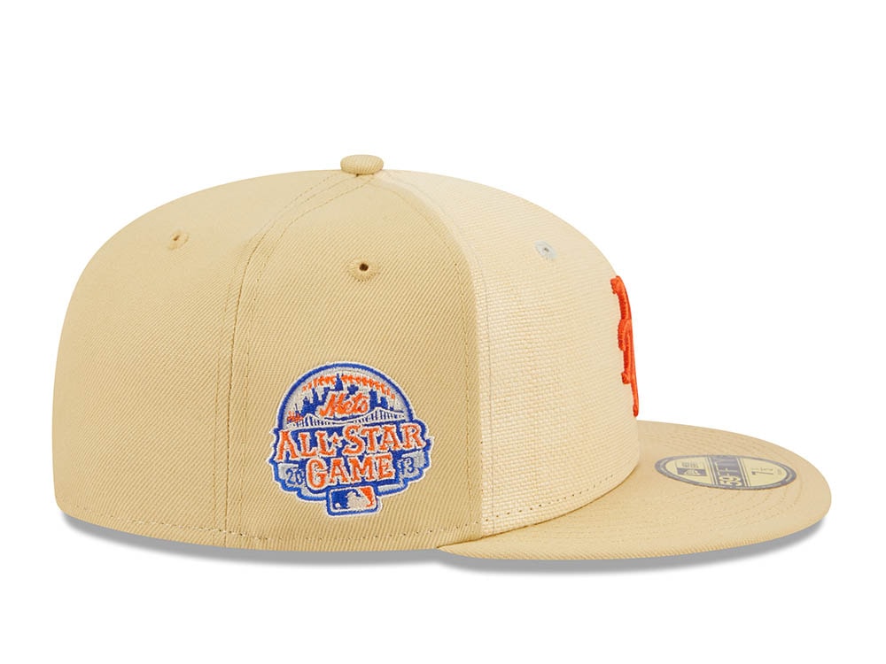 New Era New York Mets All Star Game 2013 Raffia Front Vegas Gold Edition 59Fifty Fitted Gorra