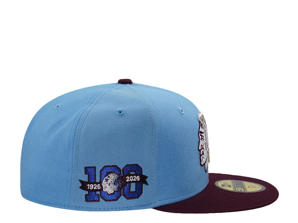 New Era Chicago Blackhawks 100th Anniversary Pinwheel Two Tone Edition 59Fifty Fitted Gorra