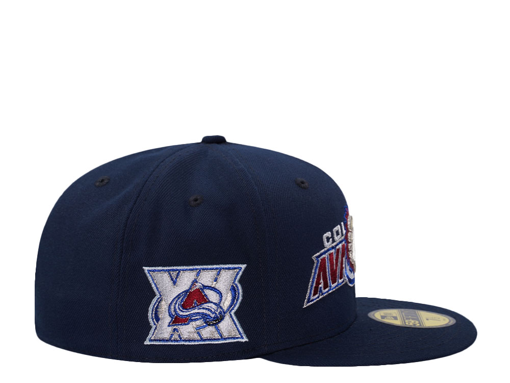 New Era Colorado Avalanche 30th Anniversary Ocean Blue Prime Edition 59Fifty Fitted Gorra