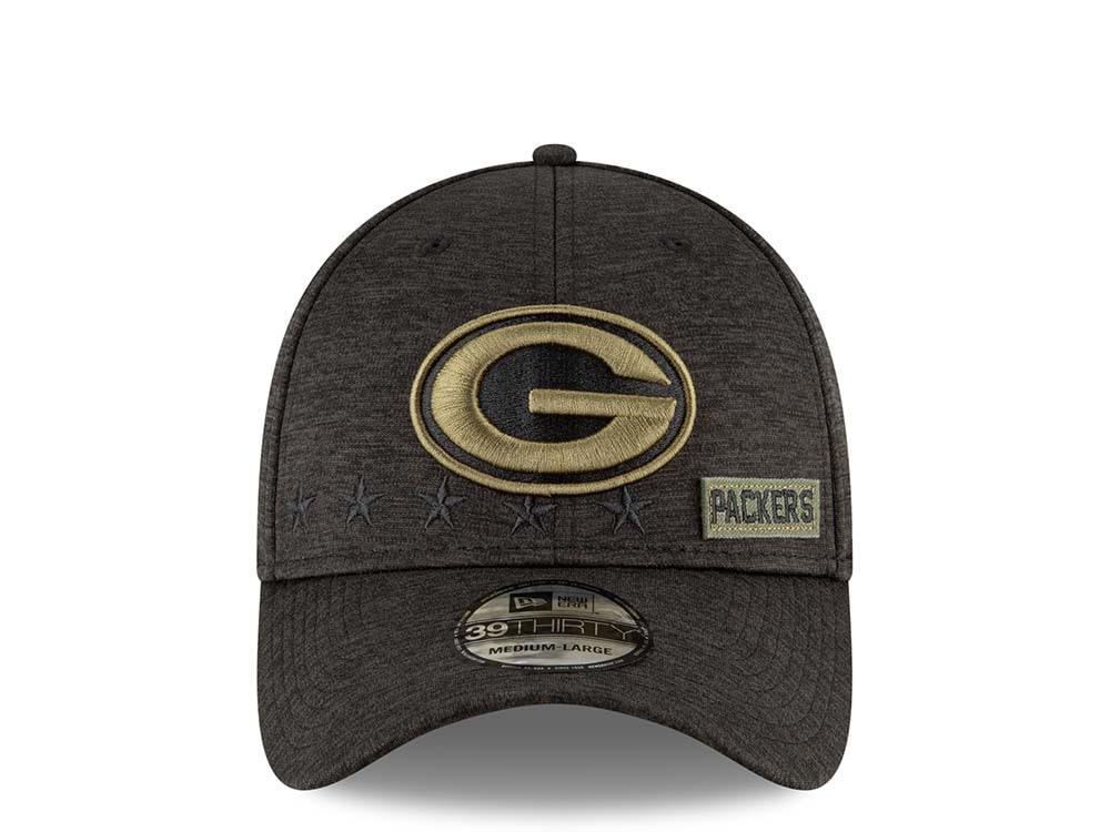 New Era Green Bay Packers Salute to Service 2020 39Thirty Stretch Gorra