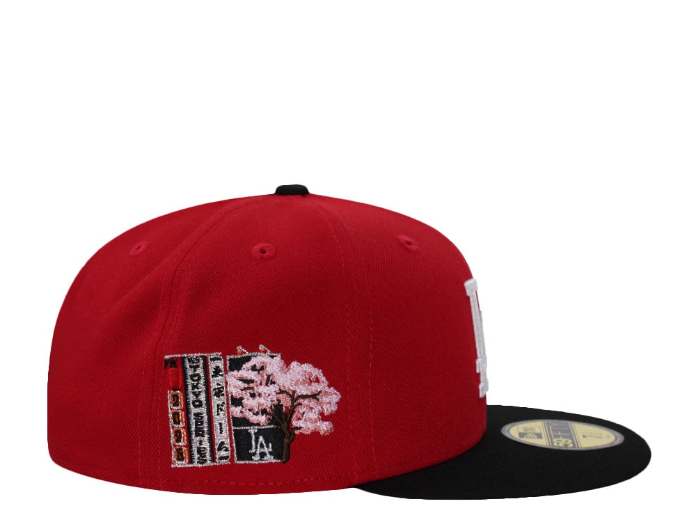 New Era Los Angeles Dodgers Tokyo Series 2025 Scarlett Two Tone Edition 59Fifty Fitted Gorra