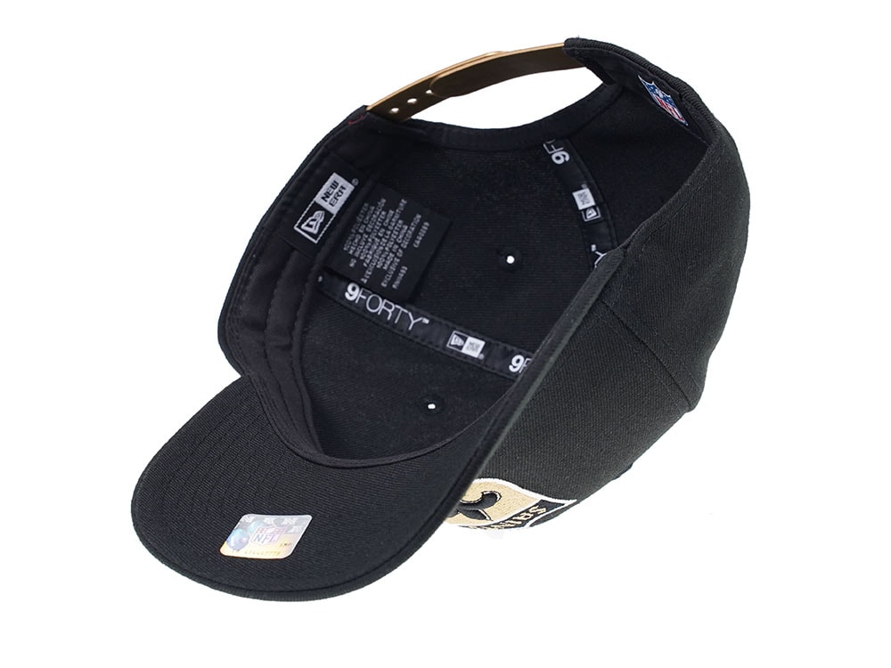 New Era New Orleans Saints Curved Black Edition 9Forty Snapback Gorra