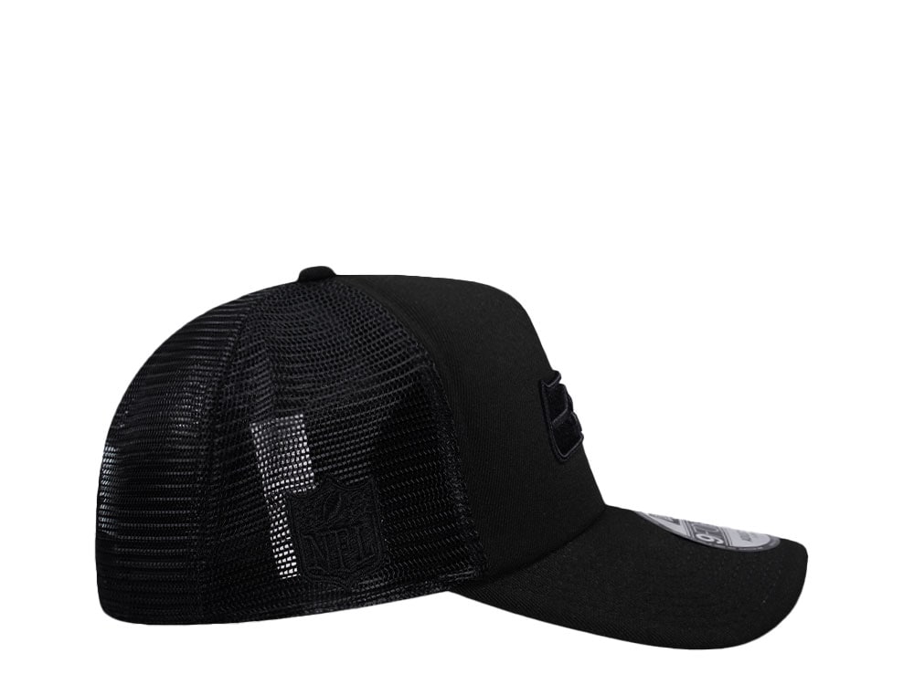 New Era Seattle Seahawks Black Foam Trucker 9Forty A Frame Snapback Gorra