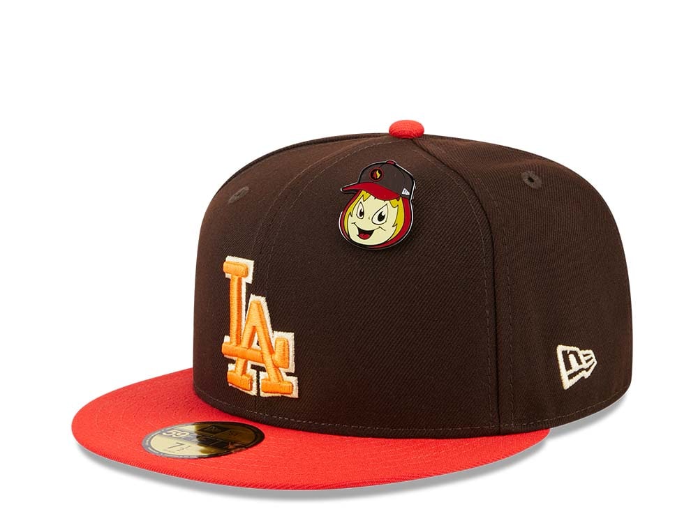 New Era Los Angeles Dodgers The Elements Brown Two Tone Edition 59Fifty Fitted Gorra