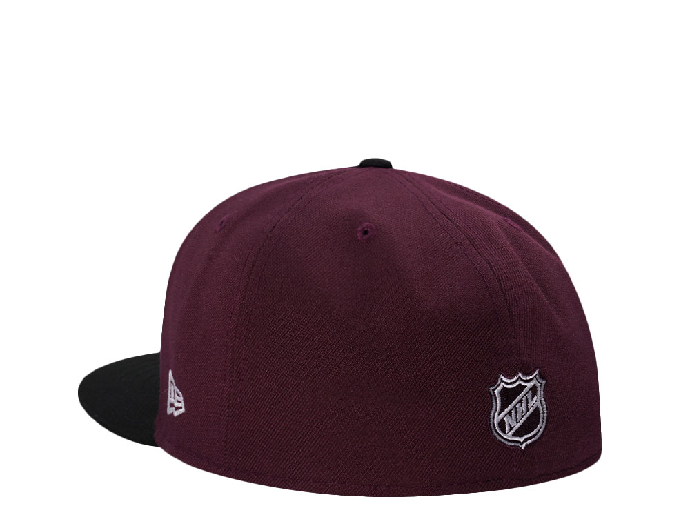 New Era Colorado Avalanche 25th Anniversary Maroon Two Tone Edition 59Fifty Fitted Gorra