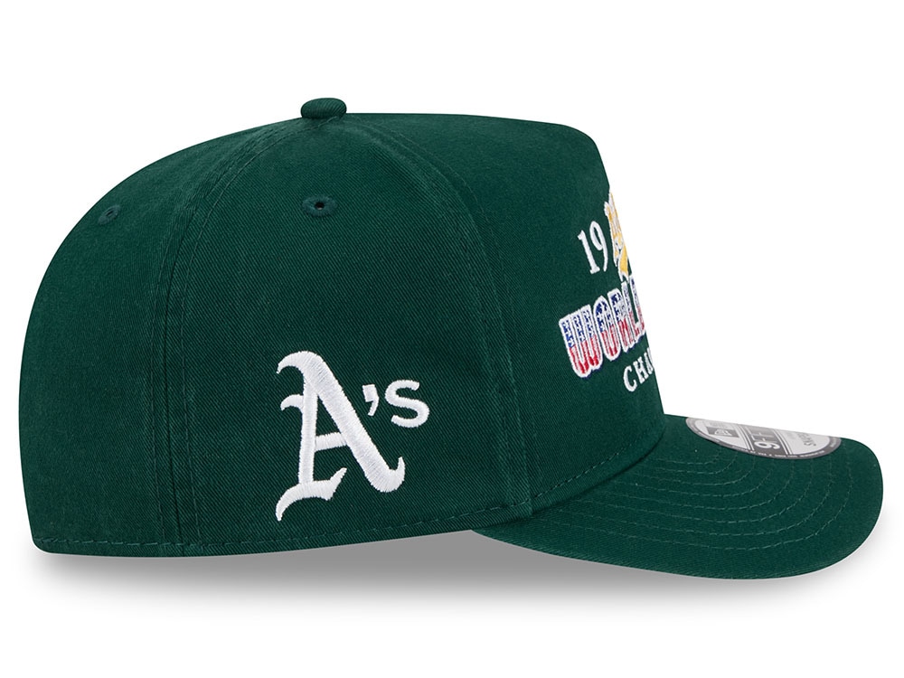 New Era Oakland Athletics World Series Champions 1989 Historic Green Edition 9Fifty A Frame Snapback Gorra