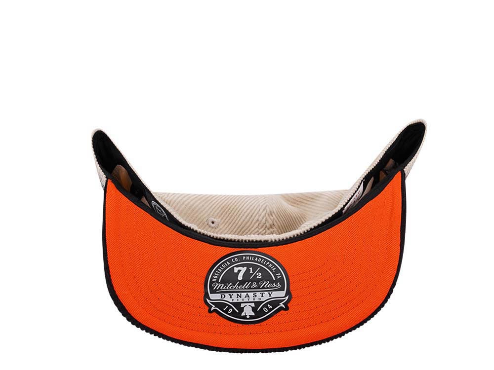 Mitchell & Ness Anaheim Ducks 25th Anniversary Two Tone Cord Edition Dynasty Fitted Gorra