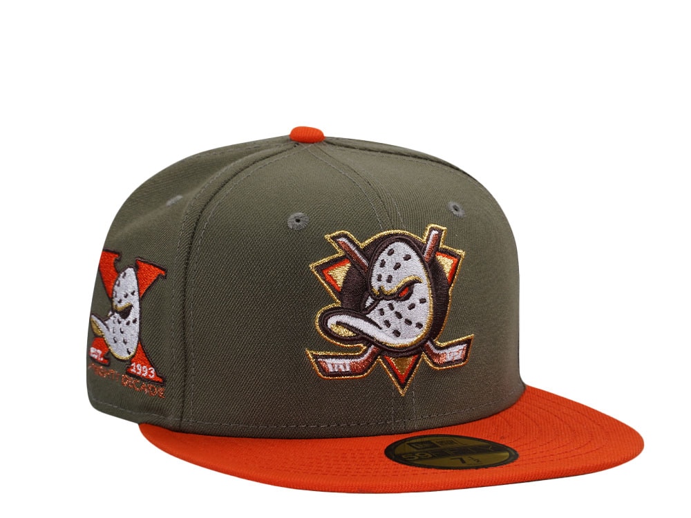 New Era Anaheim Ducks 10th Anniversary Hunting Two Tone Edition 59Fifty Fitted Gorra