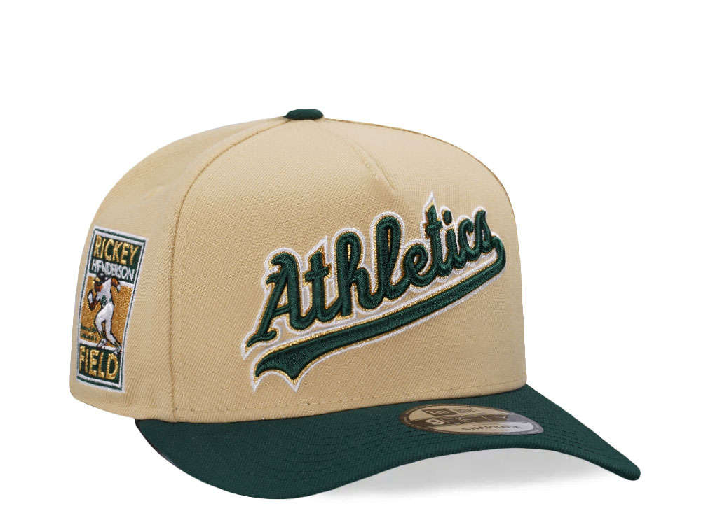 New Era Oakland Athletics Vegas Gold Two Tone 9Fifty A Frame Snapback Gorra