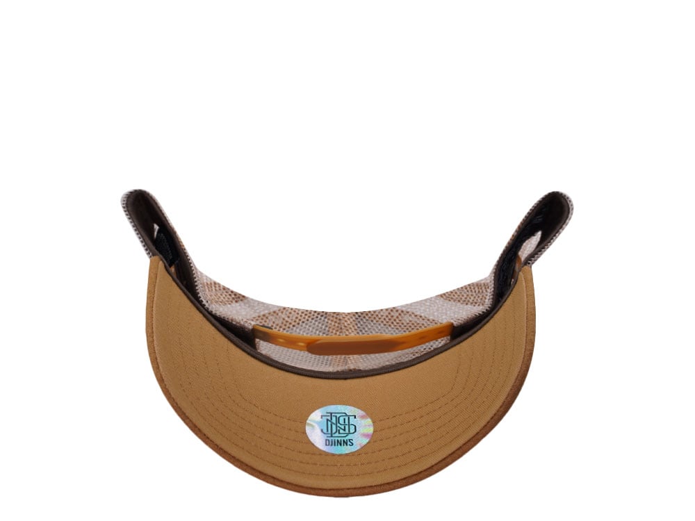 Djinns HFT Lazy Sunday Coffee Club Brown Trucker Snapback Gorra