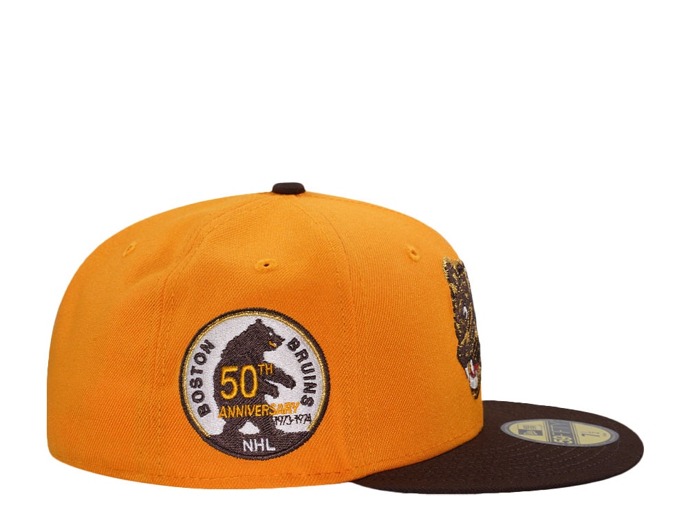 New Era Boston Bruins 50th Anniversary Walnut Two Tone Edition 59Fifty Fitted Gorra