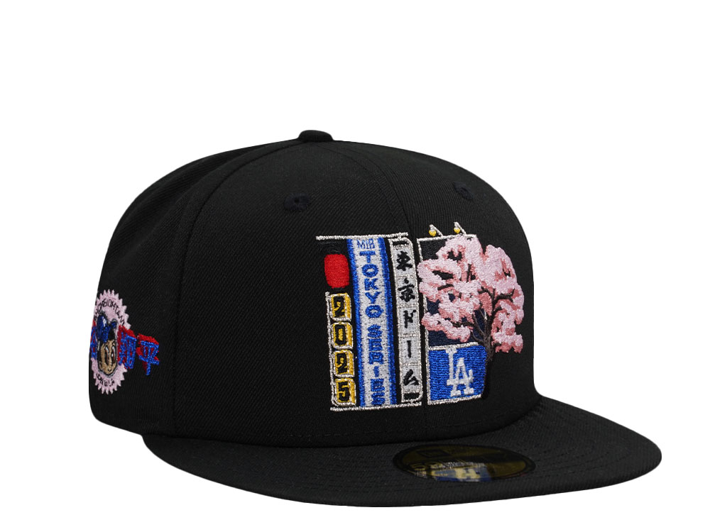 New Era Los Angeles Dodgers Tokyo Series Black Pink Prime Edition 59Fifty Fitted Gorra