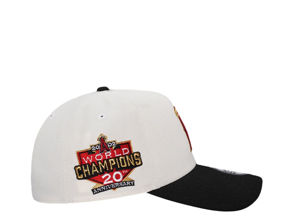 New Era Anaheim Angels 20th Anniversary Chrome Gold Two Tone 9Forty A Frame Snapback Gorra
