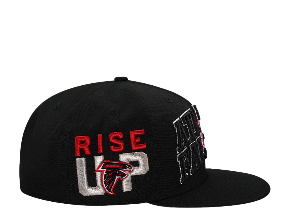 New Era Atlanta Falcons Black Script Prime Edition 59Fifty Fitted Gorra