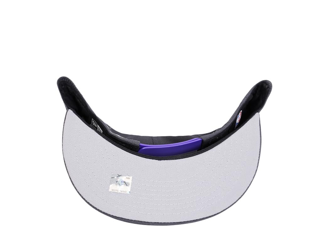 New Era Sacramento Kings Gray Purple Detail Edition 9Fifty Snapback Gorra