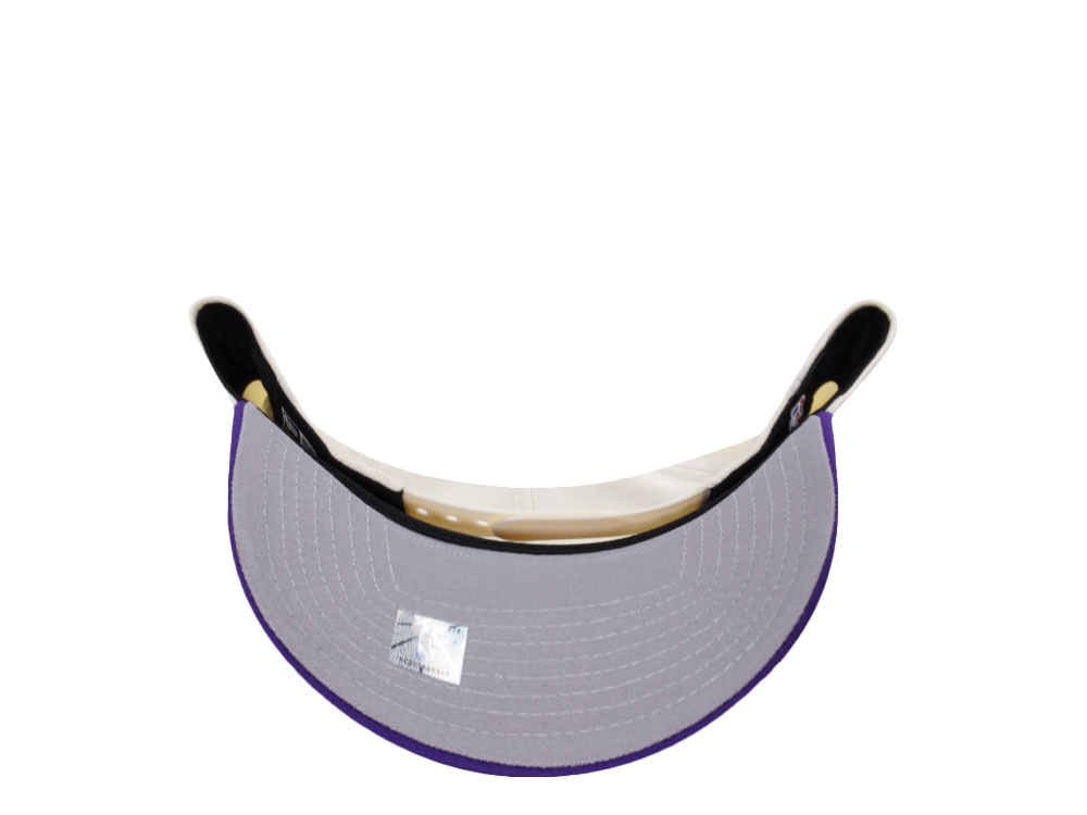 New Era Los Angeles Lakers Script Chrome Two Tone Edition 9Forty A Frame Snapback Gorra