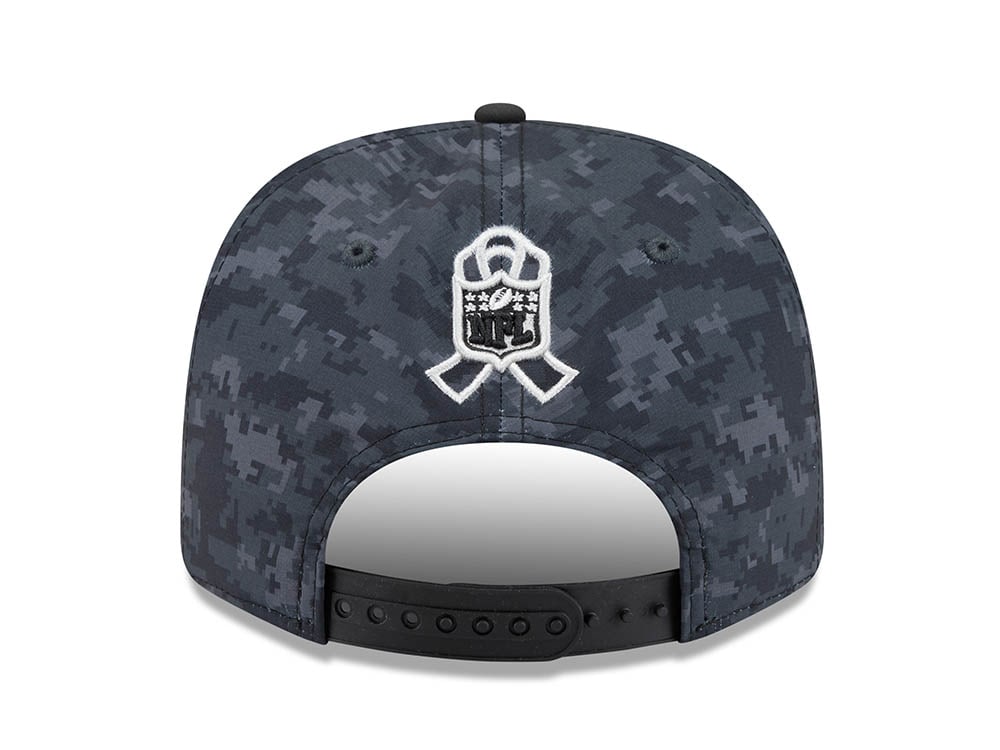 New Era Los Angeles Rams NFL Salute to Service 2026 Digi Camo Black 9Seventy Stretch Snapback Gorra