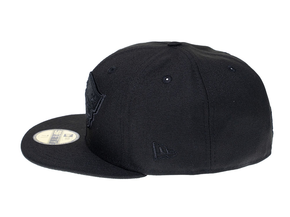 New Era New England Patriots Black on Black 59Fifty Fitted Gorra