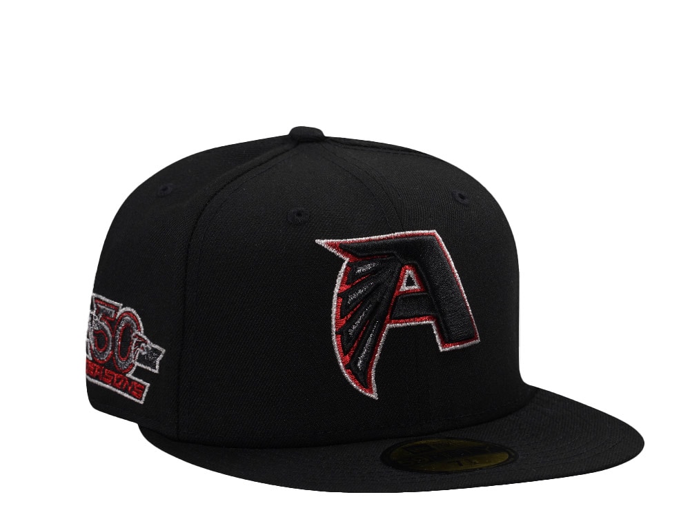 New Era Atlanta Falcons 50th Anniversary Black Prime Edition 59Fifty Fitted Gorra