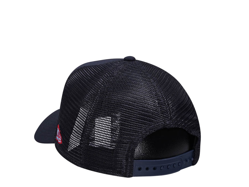 New Era Houston Oilers Navy 9Forty A Frame Trucker Snapback Gorra