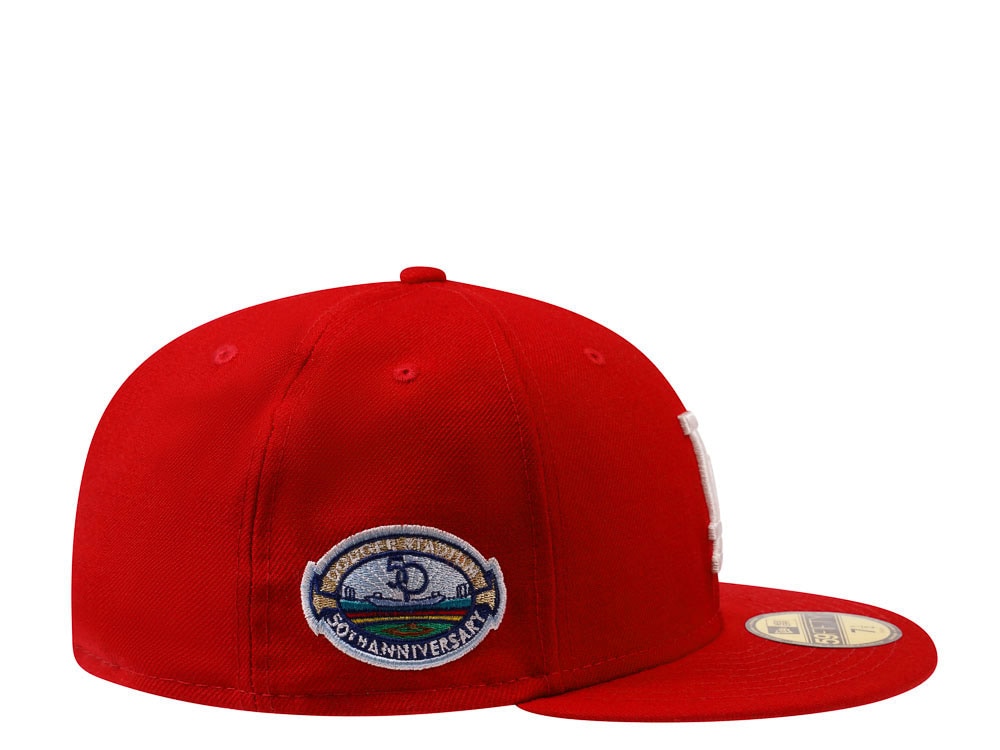 New Era Los Angeles Dodgers 50th Stadium Anniversary Red Edition 59Fifty Fitted Gorra