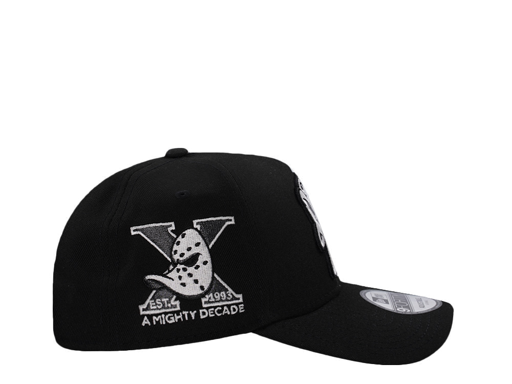 New Era Anaheim Ducks 10th Anniversary Black Prime Edition 9Forty A Frame Snapback Gorra