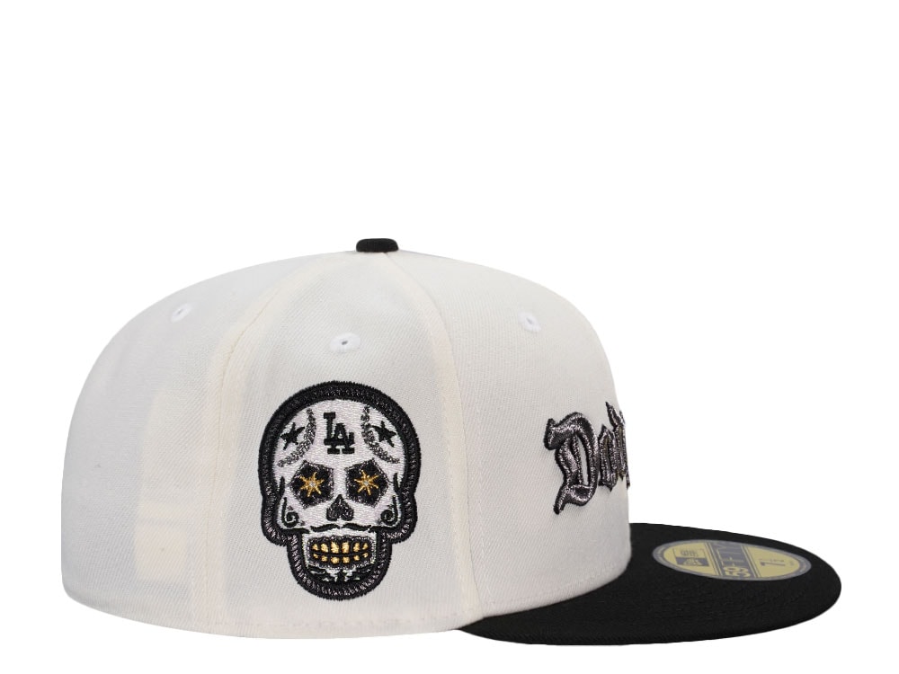 New Era Los Angeles Dodgers Skull Chrome Two Tone Edition 59Fifty Fitted Gorra
