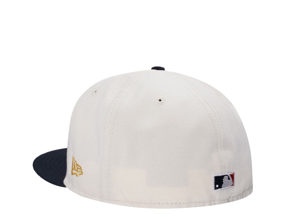 New Era Atlanta Braves World Series 1995 Chrome Throwback Two Tone 59Fifty Fitted Gorra