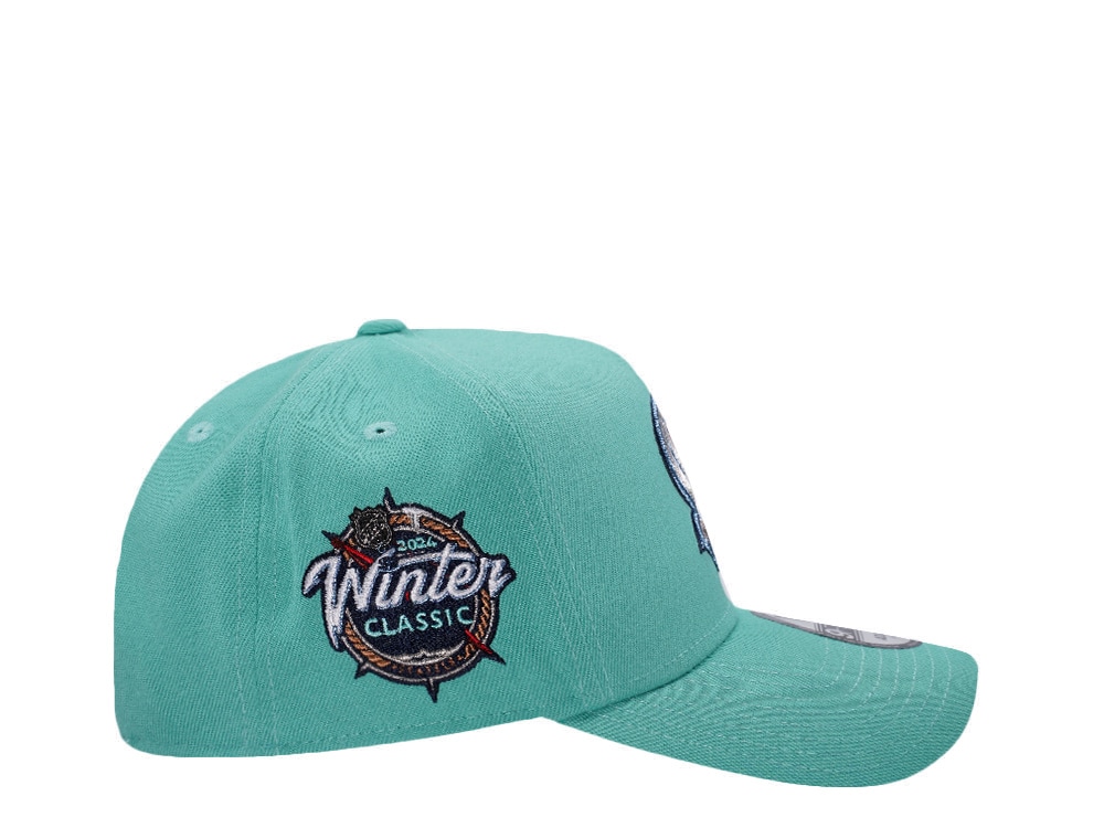 New Era Seattle Kraken Winter Classic 2024 Mint Prime Edition 9Forty A Frame Snapback Gorra