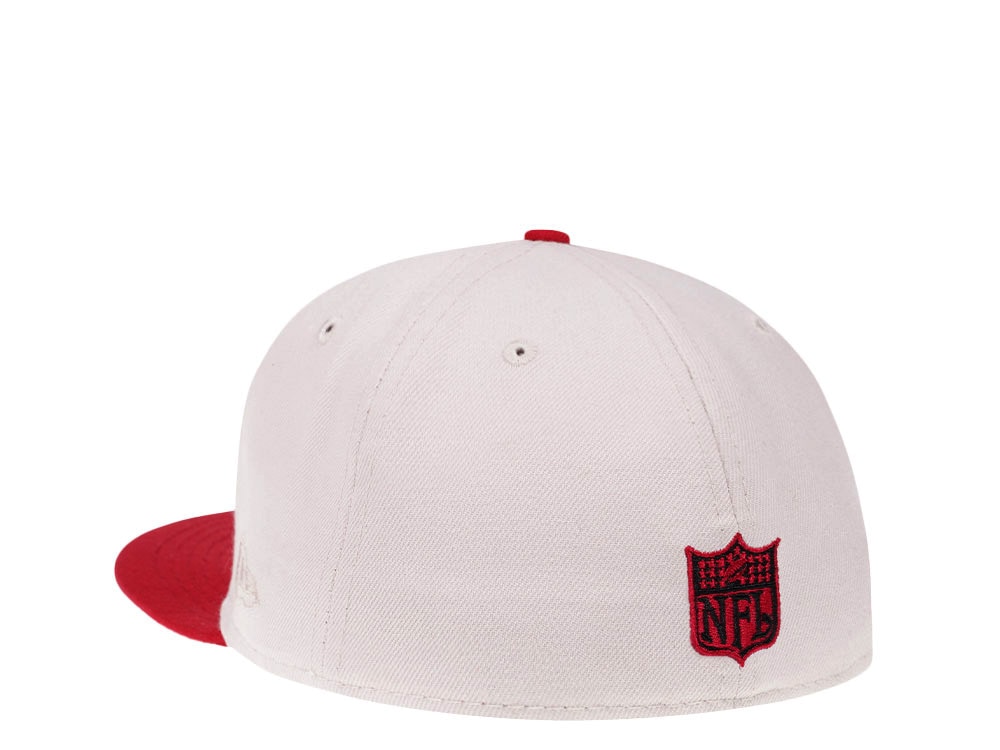 New Era Arizona Cardinals Stone Two Tone Throwback 59Fifty Fitted Gorra