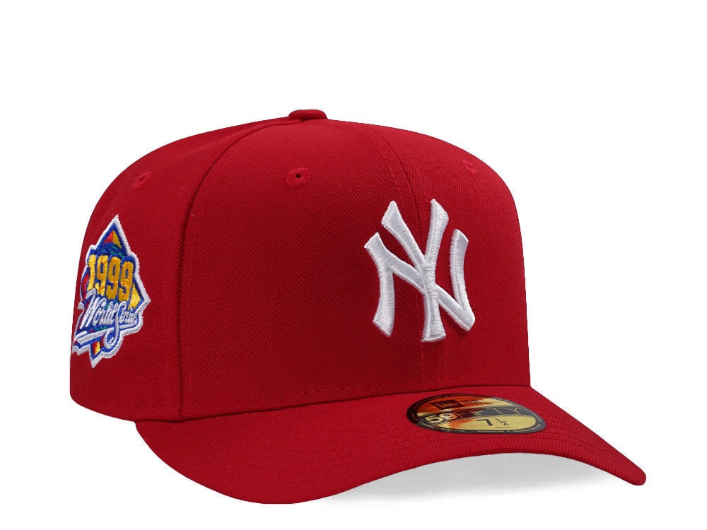 New Era New York Yankees World Series 1999 Scarlet Prime Edition 59Fifty Pre Curved Fitted Gorra