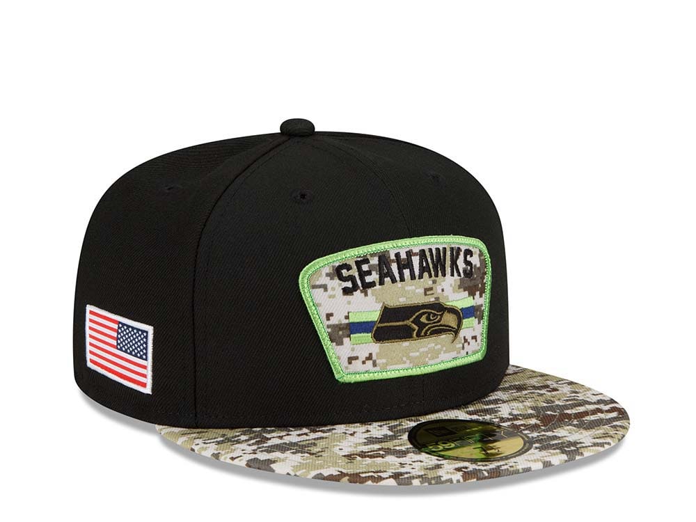 New Era Seattle Seahawks Salute to Service 21 59Fifty Fitted Gorra