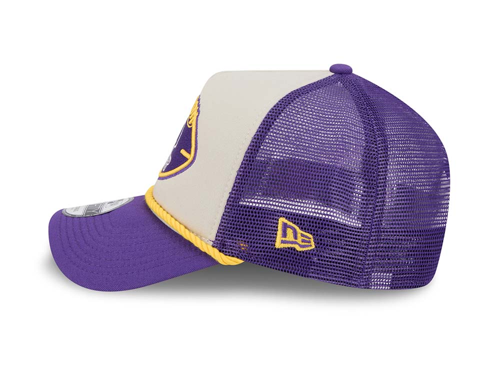 New Era Minnesota Vikings Sideline 2024 9Forty A Frame Trucker Snapback Gorra