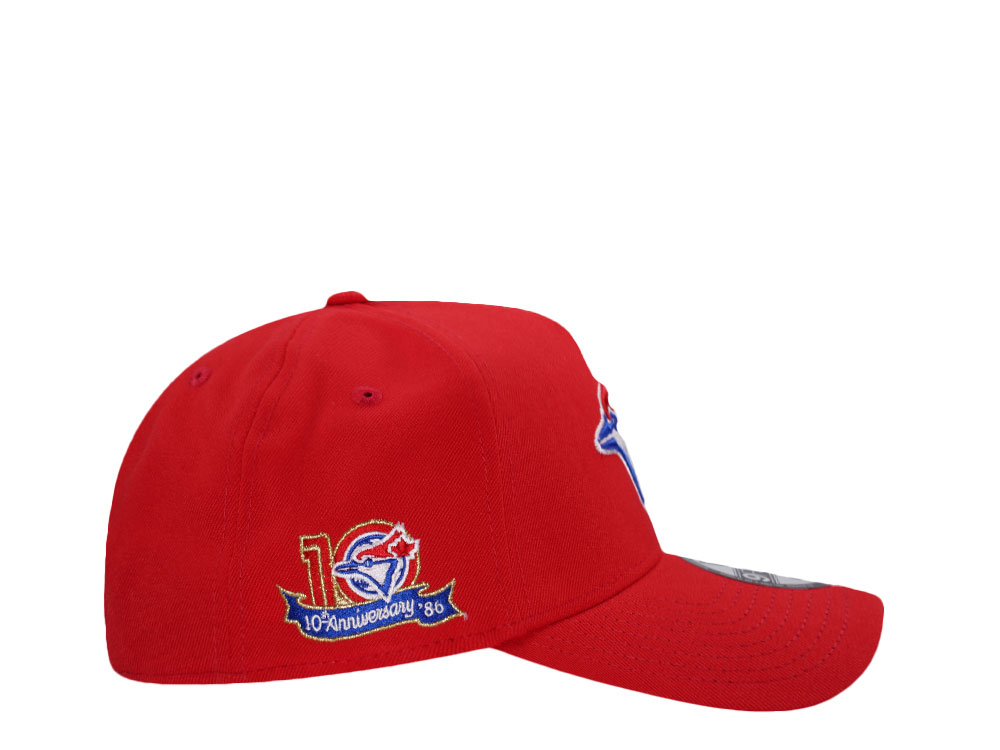 New Era Toronto Blue Jays 10th Anniversary Red Prime Edition 9Forty A Frame Snapback Gorra