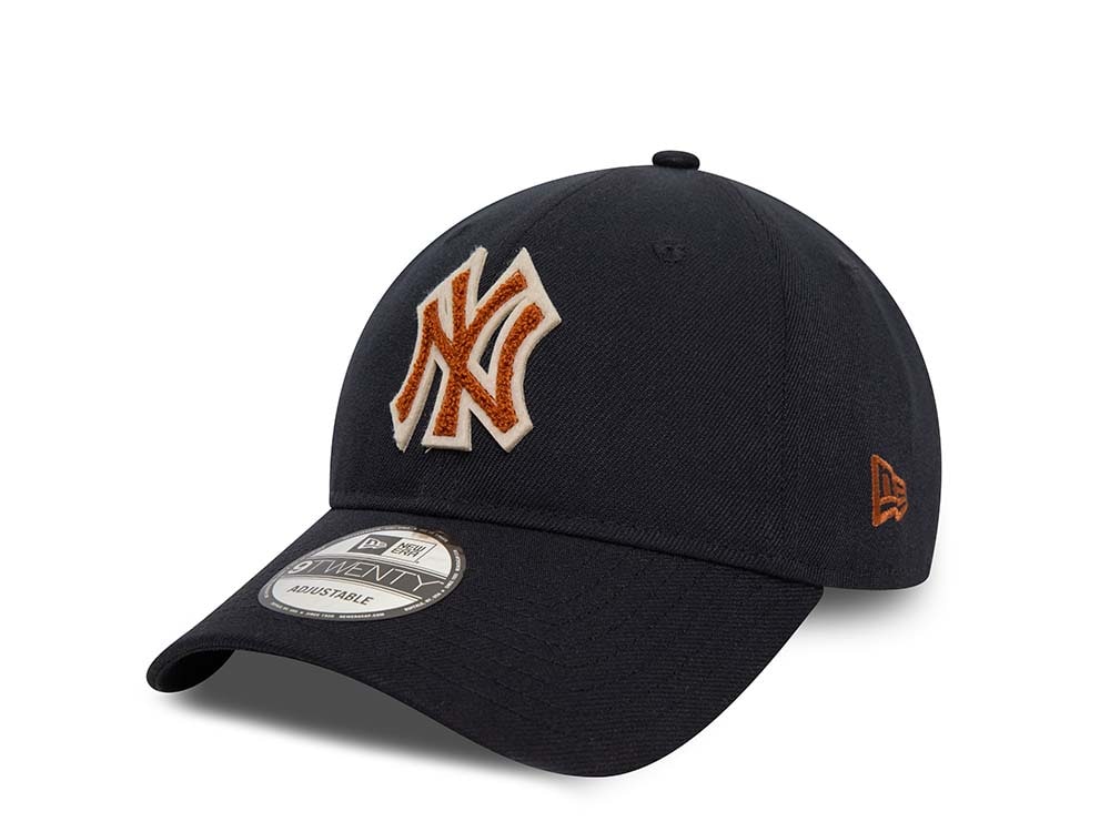 New Era New York Yankees Boucle Navy 9Twenty Strapback Gorra