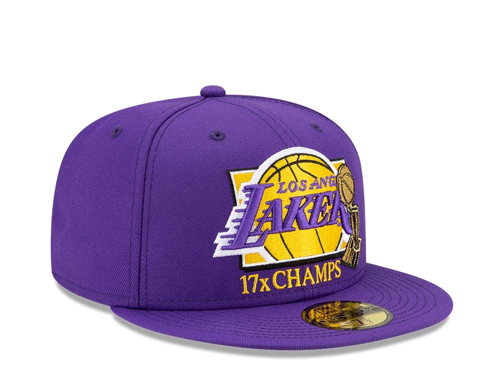 New Era Los Angeles Lakers 17x Champs Purple 59Fifty Fitted Gorra