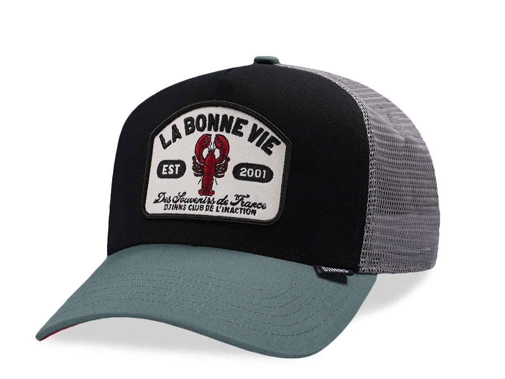 Djinns HFT La Bonne Vie Black Trucker Snapback Gorra