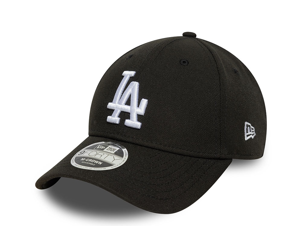 New Era Los Angeles Dodgers Black 9Forty M Crown Snapback Gorra