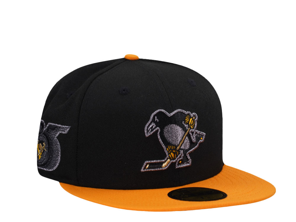 New Era Pittsburgh Penguins 25th Anniversary Metallic Black Two Tone Edition 59Fifty Fitted Gorra