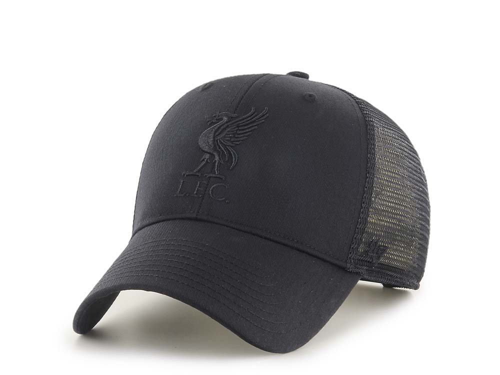 47Brand Liverpool FC Black Branson Trucker MVP Snapback Gorra