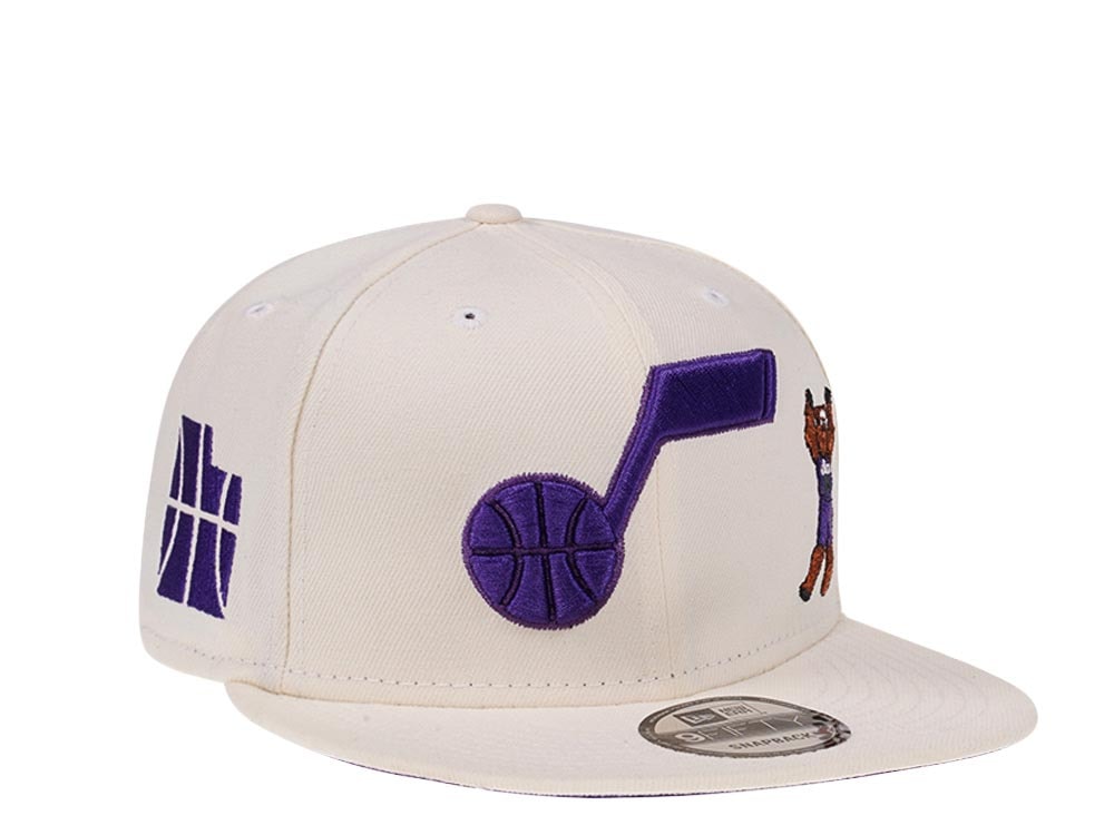 New Era Utah Jazz Bear Chrome White Edition 9Fifty Snapback Gorra