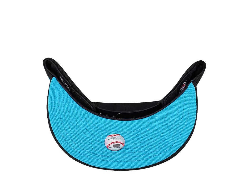 New Era Miami Marlins Black and Teal Edition 9Fifty Snapback Gorra