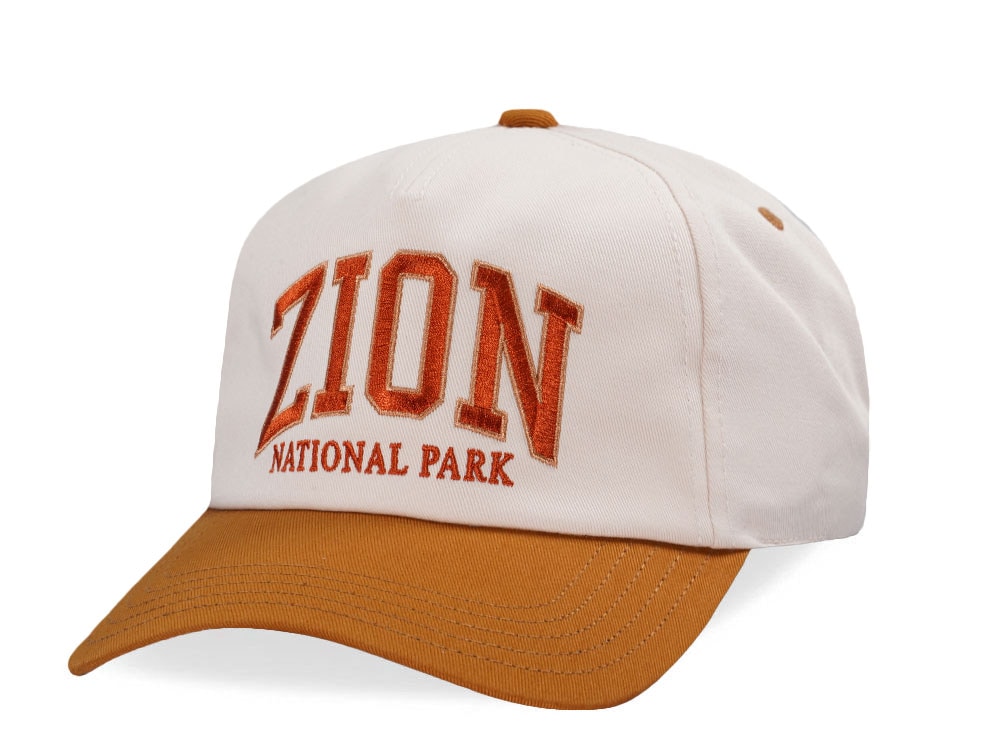 American Needle Zion National Park Roscoe Ivory Snapback Gorra