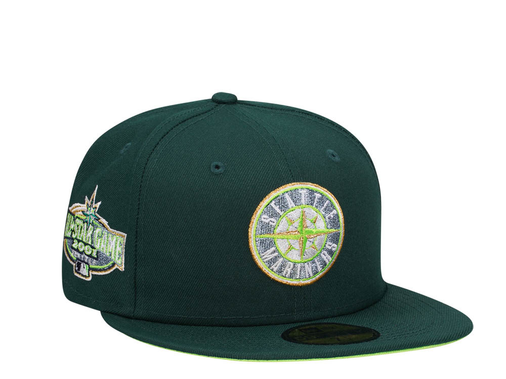 New Era Seattle Mariners All Star Game 2001 Sushi Green Edition 59Fifty Fitted Gorra